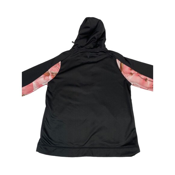 Oaktree Huntworth Women's XL Long-Sleeve Pink Camo 1/4 Zip Pullover Hoodie - Picture 9 of 14